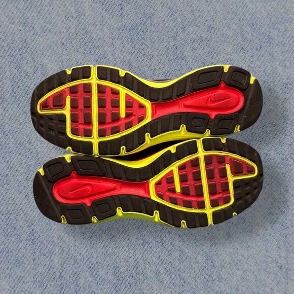 Nike Dual Fusion Run 2 Gray/ Yellow Neon Running Shoes - Men’s Size 9 - Picture 5 of 7